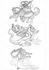 Loutkové divadlo - drak, rytíř a princezna